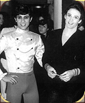 Junto a Eduardo Caama�o en el Teatro Opera de Mar del Plata - Estreno de Cascanueces - 1979 - Amir Thaleb Life.com.